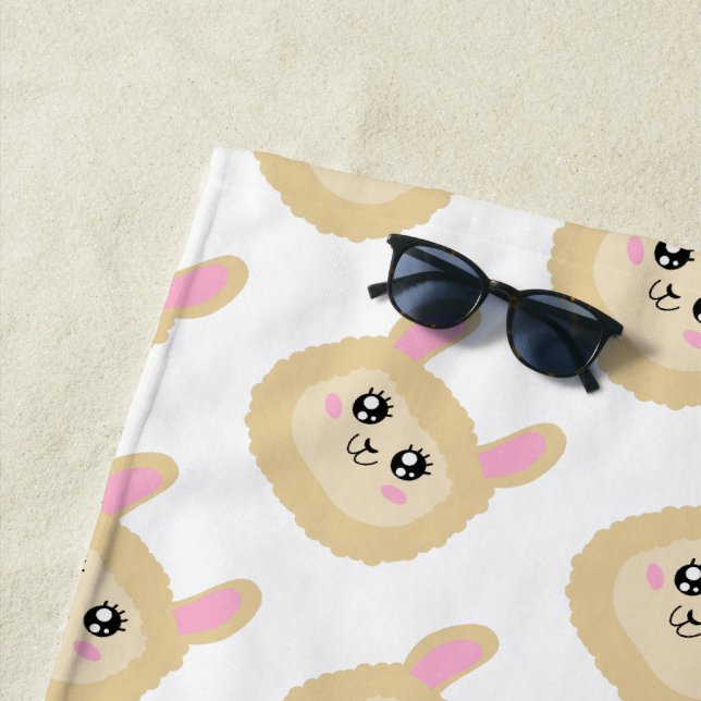 Serviette De Plage Llama (En situation)