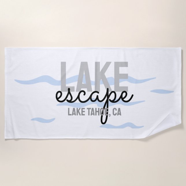 Serviette De Plage Location de vacances à Lake House - Beach Towel (Devant)