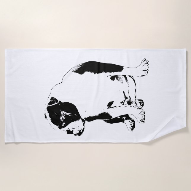 Serviette De Plage Lodge Pool, Clear Lines (Devant)