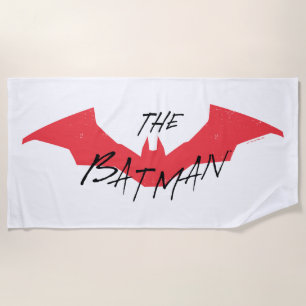 Serviette De Plage Logo Batman manuscrit de chaume