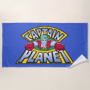 Serviette De Plage Logo Captain Planet