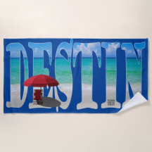 Logo de la compagnie Destin Beach Floride Typograp