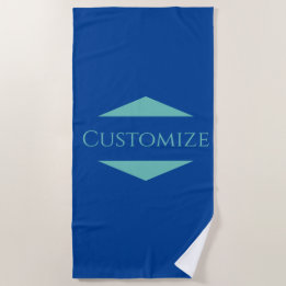 Serviette De Plage Logo de société personnalisé