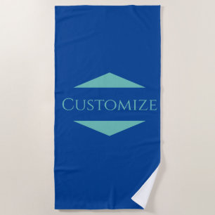 Serviette De Plage Logo d'entreprise personnalisé
