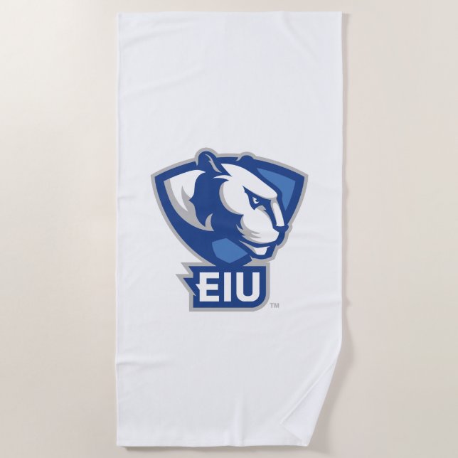 Serviette De Plage Logo Eastern Illinois University Panthers (Devant)