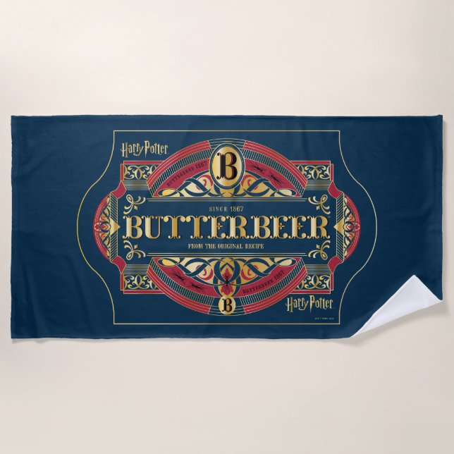Serviette De Plage Logo horizontal BUTTERBEER™ (Devant)