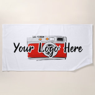 Serviette De Plage Logo personnalisé de l'entreprise Utilisation du l