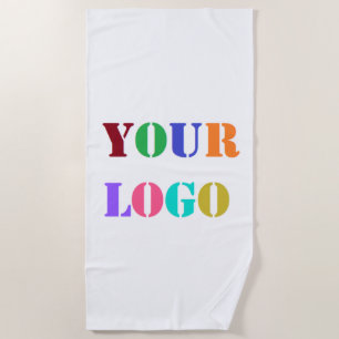 Serviette De Plage Logo Personnalisé Votre Entreprise Promotionnel Pe