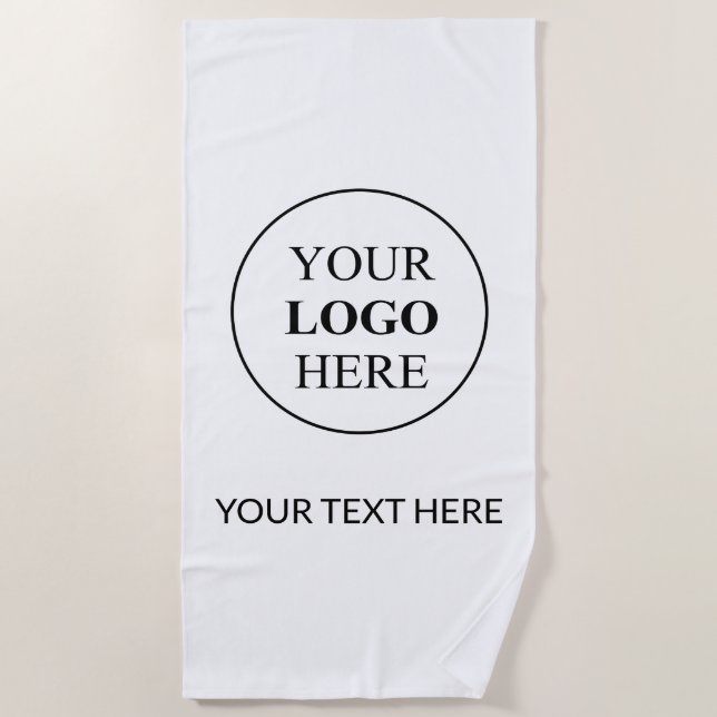 Serviette De Plage Logo promotionnel personnalisé - Pas de commande m (Devant)