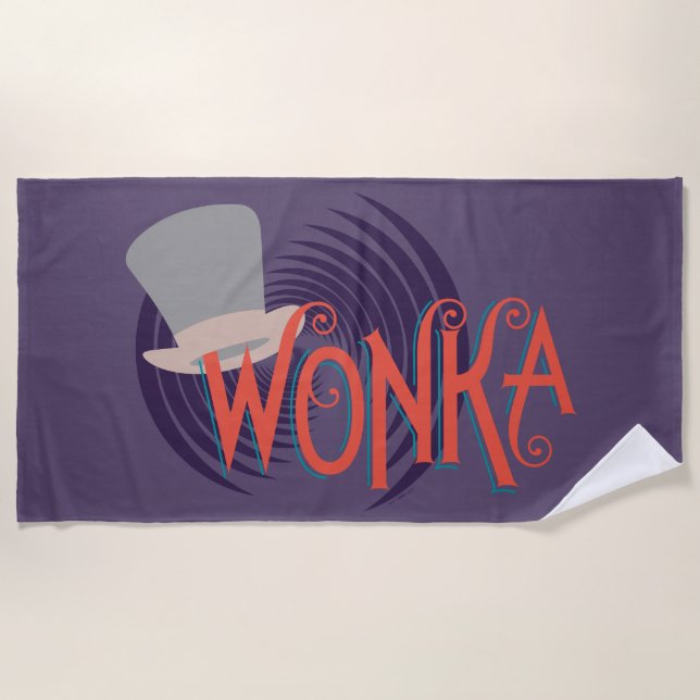 Serviette De Plage Logo Wonka Spiral (Devant)