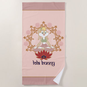 Serviette De Plage Lola Bunny Yoga Lotus Pose