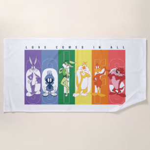 Serviette De Plage LOONEY TUNES™ - L'Amour Vient Dans Toutes Les Coul