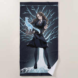 Serviette De Plage L'Otter Patronus d'Anime Hermione Granger