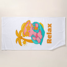 Lotus Relax Beach Towel