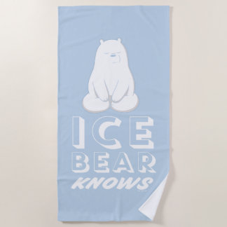 Serviette De Plage L'Ours De Glace Connaît