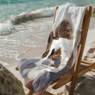 Serviette De Plage Love You Mom Photo Don