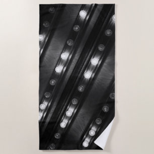 Serviette De Plage Luminaires noir et blanc
