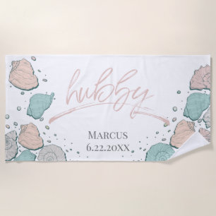 Serviette De Plage Lune de miel - HUBBY Coral Seashells