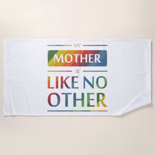 Serviette De Plage Ma mère n'est pas comme les autres