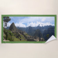 Machu Picchu Pérou, frontière verte Plage