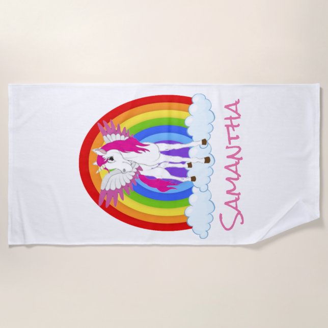 Serviette De Plage Magical Unicorn Beach Towel ! (Devant)