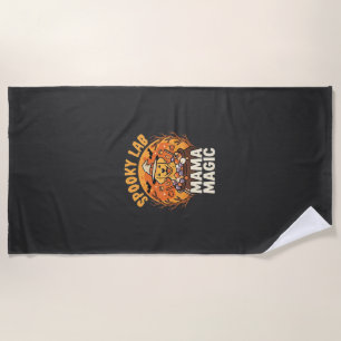 Serviette De Plage Magie de Maman Labrador Halloween
