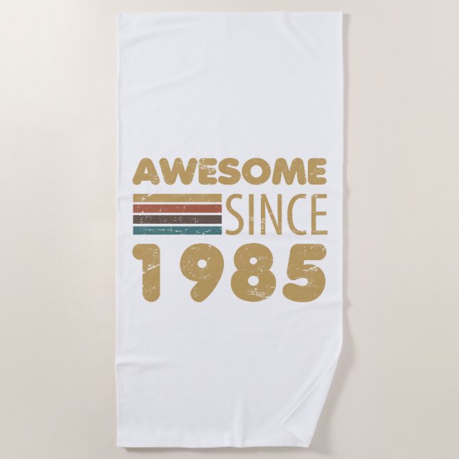 Serviette De Plage Magnifique depuis 1985 40e anniversaire (Devant)
