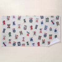 MahJong tuiles photo sur badge arrière - plan 