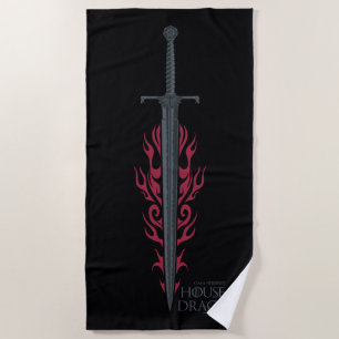 Serviette De Plage MAISON DU DRAGON   King Viserys Épée flamboyante