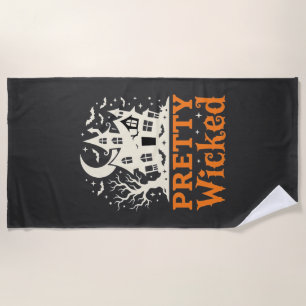 Serviette De Plage Maison hantée Halloween Pretty Wicked_1