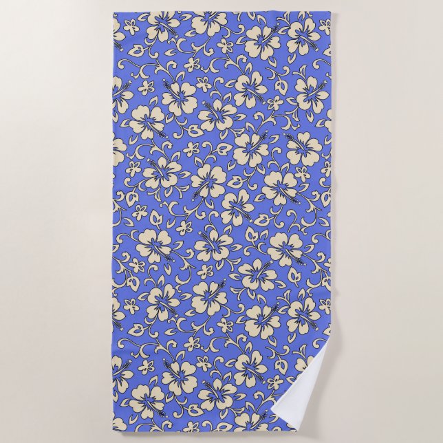 Serviette De Plage Malia Hawaiian Hibiscus Tropical Floral - Peri (Devant)