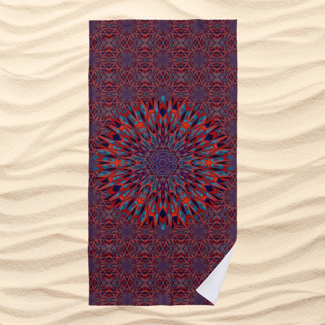 Serviette De Plage Mandala 11 Beach Towel (Créateur téléchargé)