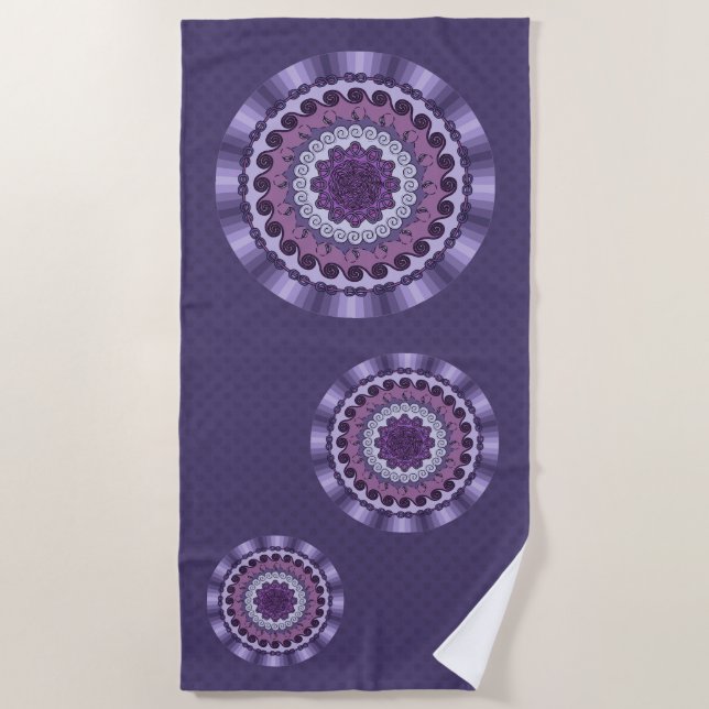 Serviette de plage Mandala Wind (Devant)
