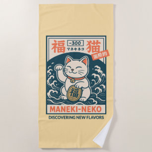 Serviette De Plage Maneki-Neko