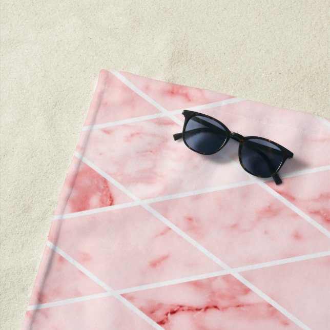 Serviette De Plage marbre (En situation)