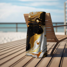 Marbre luxueux doré glamour féminin noir blanc