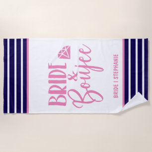 Serviette De Plage Mariée & Luxueuse Mariée Personnalisée