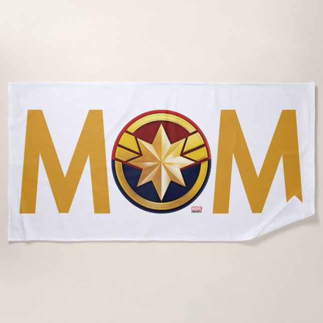 Serviette De Plage Marvel Captain Maman (Devant)