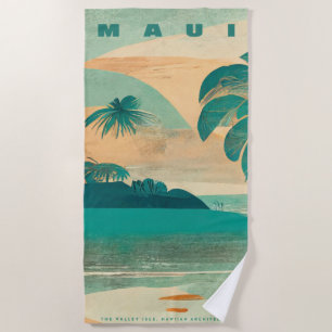 Serviette De Plage Maui de l'île tropicale