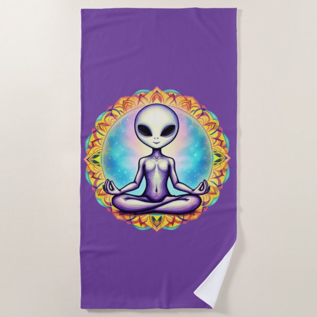 Serviette De Plage Méditation galactique (Devant)