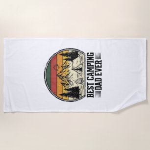 Serviette De Plage Meilleur père de camping jamais conception de chem