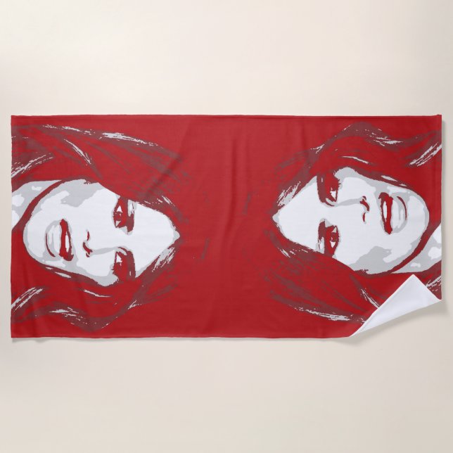 SERVIETTE DE PLAGE MELANIA TRUMP (Devant)