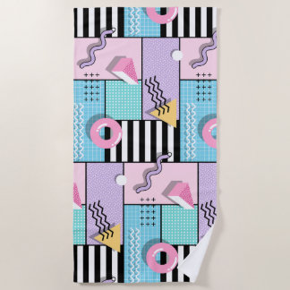 Serviette De Plage Memphis Party