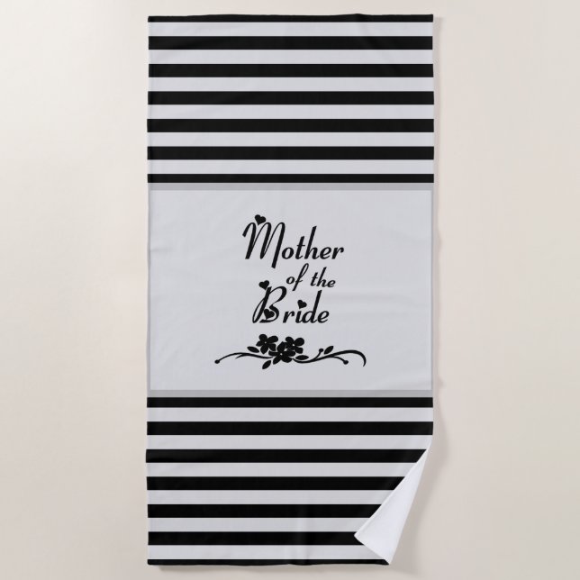 Serviette De Plage Mère Classique De La Mariée (Devant)