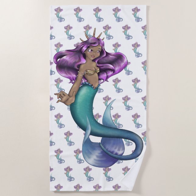 Serviette De Plage Mermaid Iole (Devant)