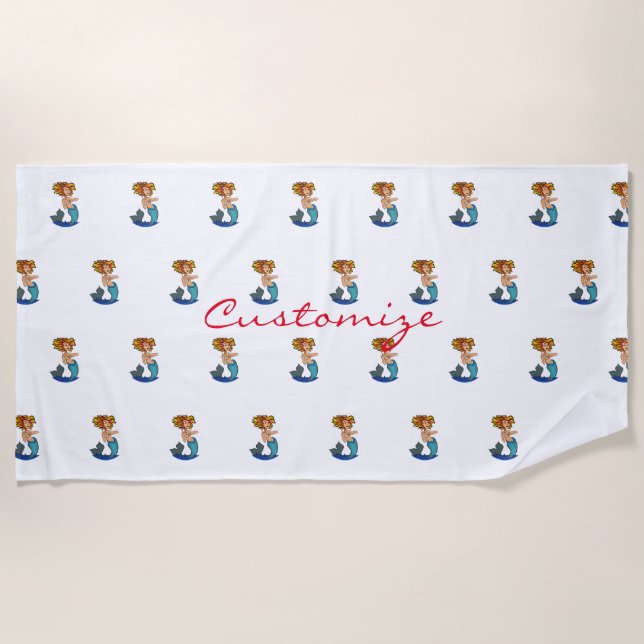 Serviette De Plage Mermaid Thunder_Cove (Devant)