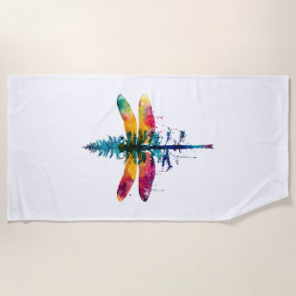 Serviette De Plage Merry Christmas insect Lover Xmas Dragonfly Christ
