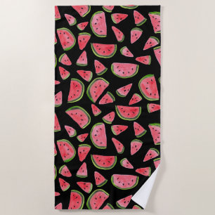 Serviette De Plage Merveilleux Fruits Fun été de pastèques