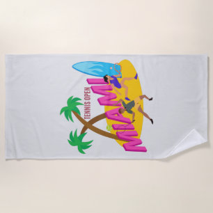 Serviette De Plage Miani Open Pour Le Tennis