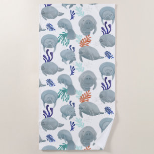Serviette De Plage Mignées Manates Avec Motif Bulles